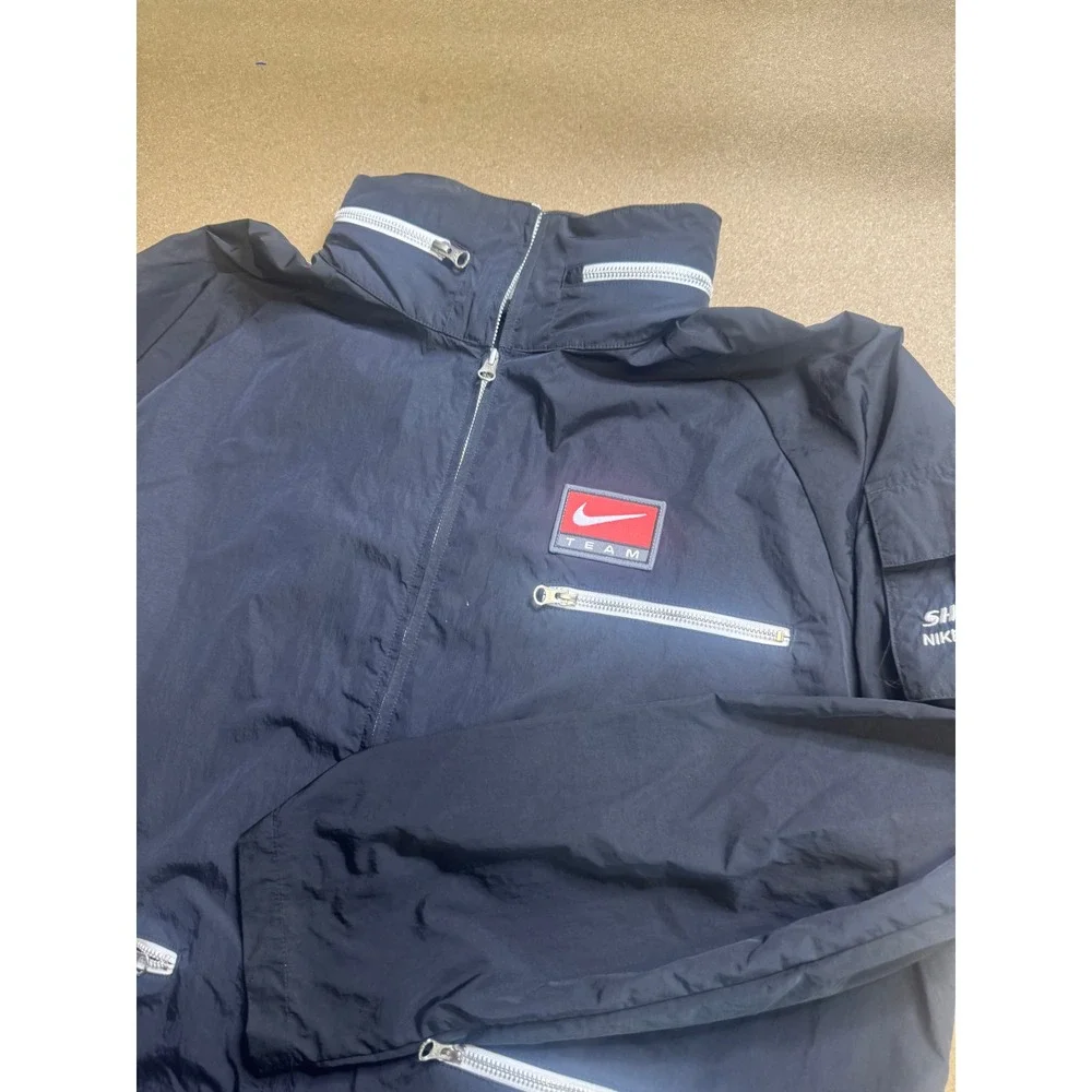 Nike Team Shoe Dog Nike Grand Prix 2023 Windbreaker Jacket Men XL Black Full Zip - Picture 2 of 11